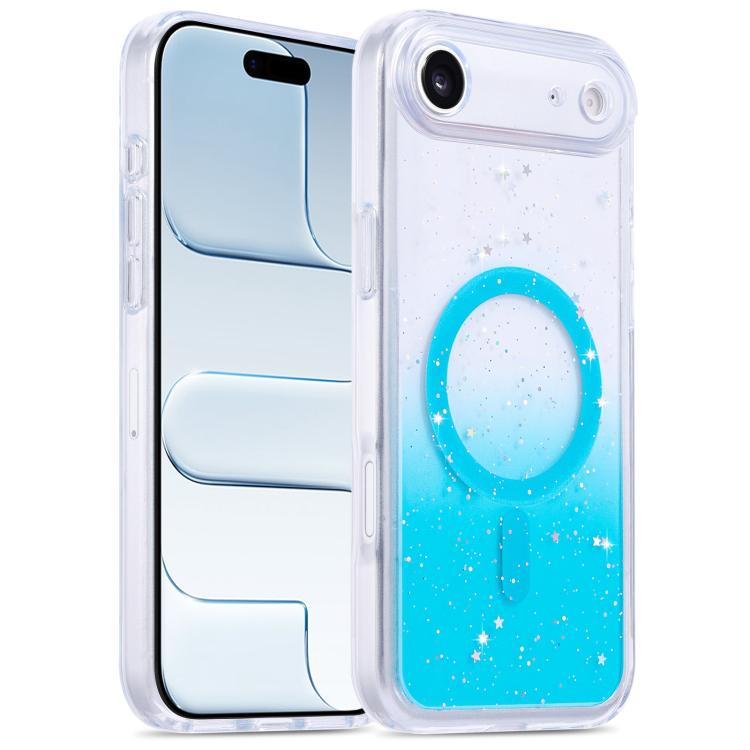 For iPhone Air Precise Hole Shockproof Gradient Epoxy Magnetic Phone Case