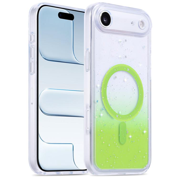 For iPhone Air Precise Hole Shockproof Gradient Epoxy Magnetic Phone Case