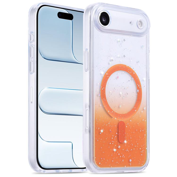 For iPhone Air Precise Hole Shockproof Gradient Epoxy Magnetic Phone Case