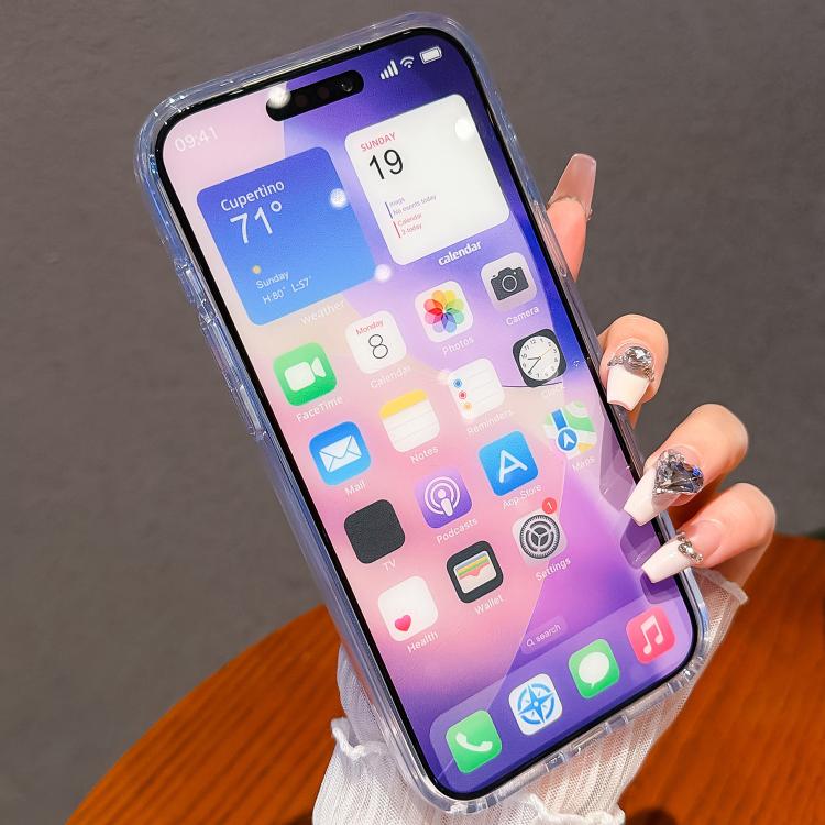 For iPhone 17 Precise Hole Shockproof Gradient Epoxy Magnetic Phone Case