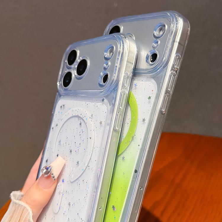 For iPhone 17 Precise Hole Shockproof Gradient Epoxy Magnetic Phone Case