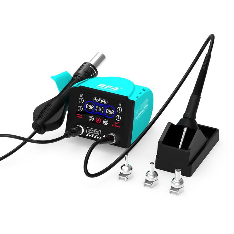 RF4 RF-H7 2 in 1 Digital Display Thermostatic Hot Air Gun Soldering Iron Station