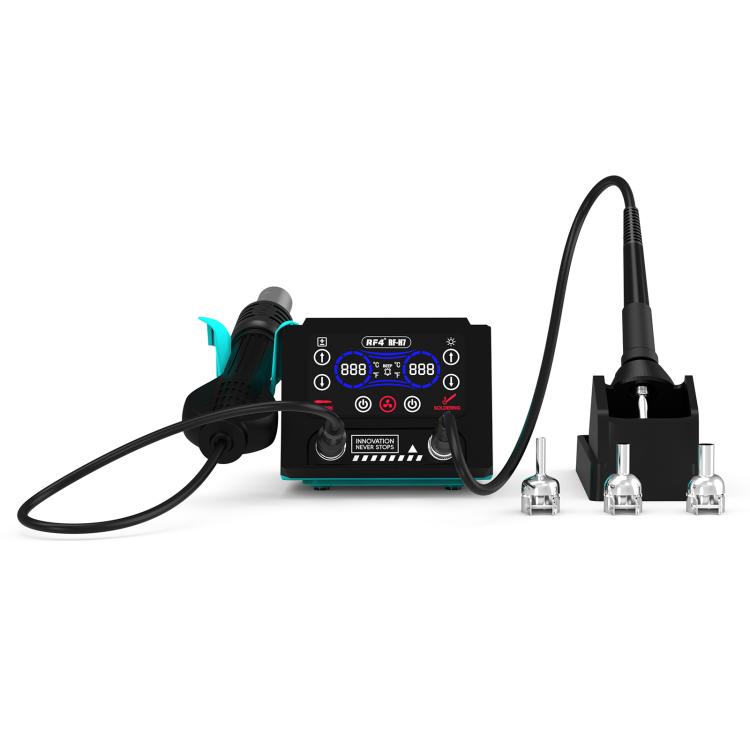 RF4 RF-H7 2 in 1 Digital Display Thermostatic Hot Air Gun Soldering Iron Station