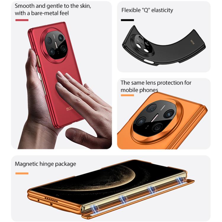 For Huawei Mate X6 GKK Dual Center Full Coverage Magnetic Hinge Soft Phone Case