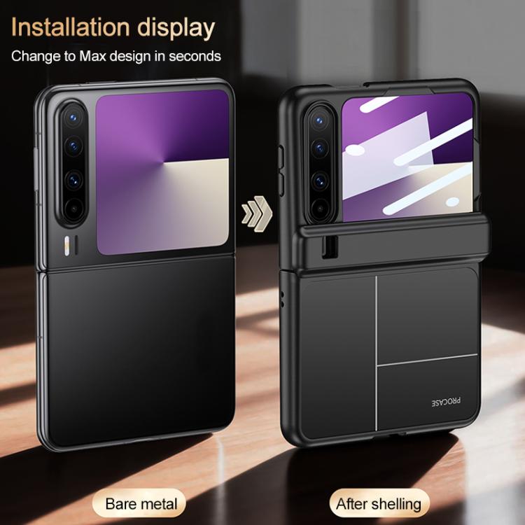 For Huawei Pura X GKK Change to Max Frosted Hinge Full Coverage Magnetic Phone Case