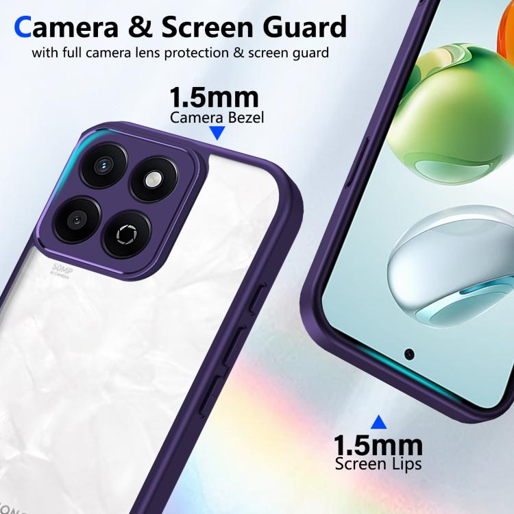 For Honor 200 Smart / X7c Matte PC Skin-feel Shockproof Phone Case