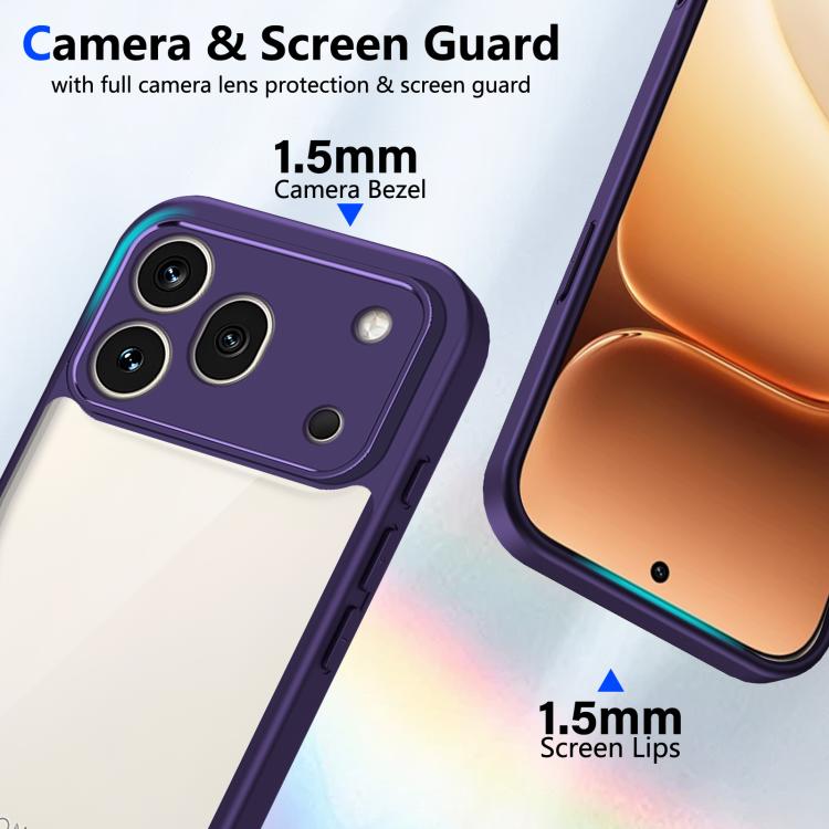 For Honor 600 Pro Global Matte PC Skin-feel Shockproof Phone Case