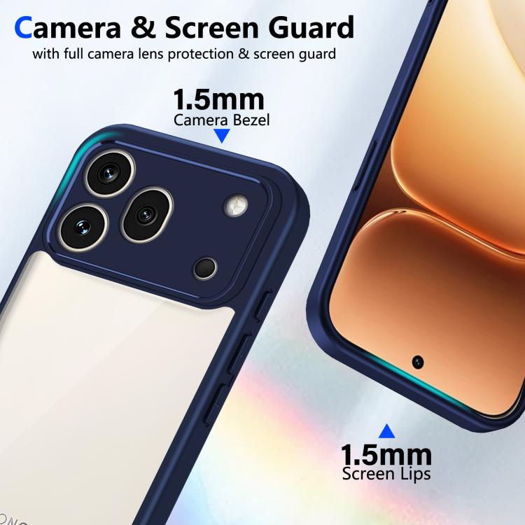 For Honor 600 Pro Global Matte PC Skin-feel Shockproof Phone Case