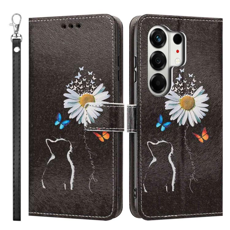 For Tecno Camon 50 4G/CN5 Painted Pattern Vegan Leather Phone Case with Strap