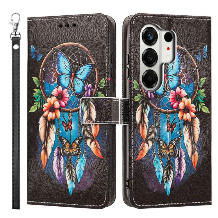 For Tecno Camon 50 Pro 4G Painted Pattern Vegan Leather Phone Case with Strap