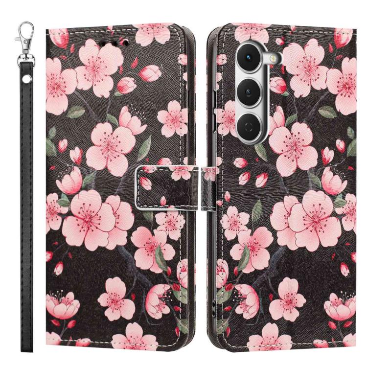 For Tecno Spark 40 Pro 4G Painted Pattern Vegan Leather Phone Case with Strap