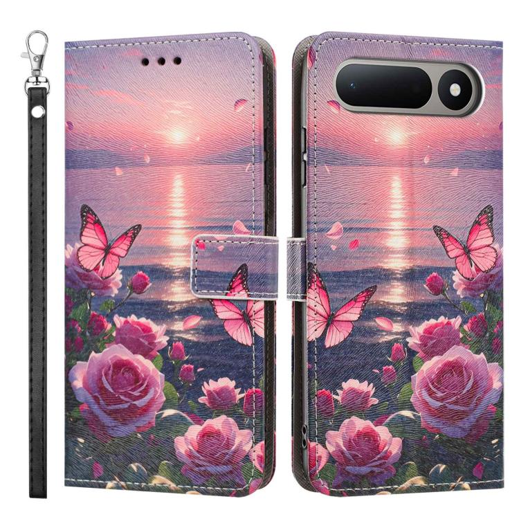 For Tecno Spark 50 5G Painted Pattern Vegan Leather Phone Case with Strap