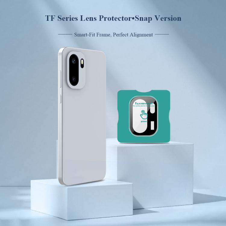 For  OnePlus Ace 6 LeReach TF Series Snap Version HD Wear-Resistant Camera Lens Glass Film - Black