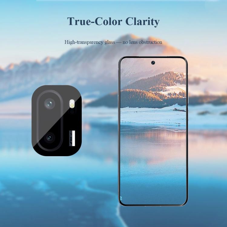For  OnePlus Ace 6 LeReach TF Series Snap Version HD Wear-Resistant Camera Lens Glass Film - Black