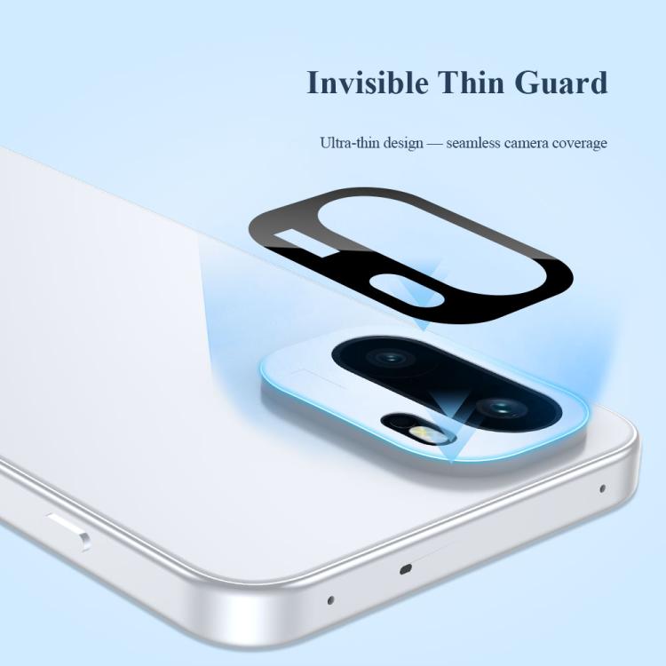 For  OnePlus Ace 6 LeReach TF Series Snap Version HD Wear-Resistant Camera Lens Glass Film - Black
