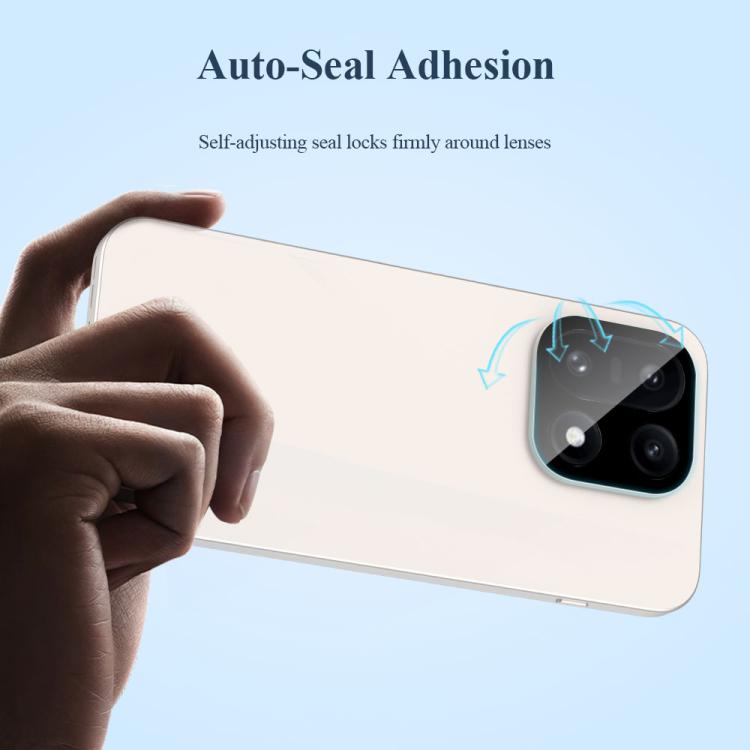 For  OnePlus 15 LeReach TF Series Snap Version HD Wear-Resistant Camera Lens Glass Film - Black