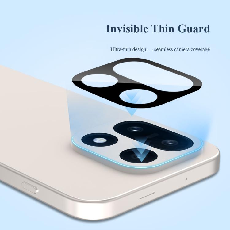 For  OnePlus 15 LeReach TF Series Snap Version HD Wear-Resistant Camera Lens Glass Film - Black