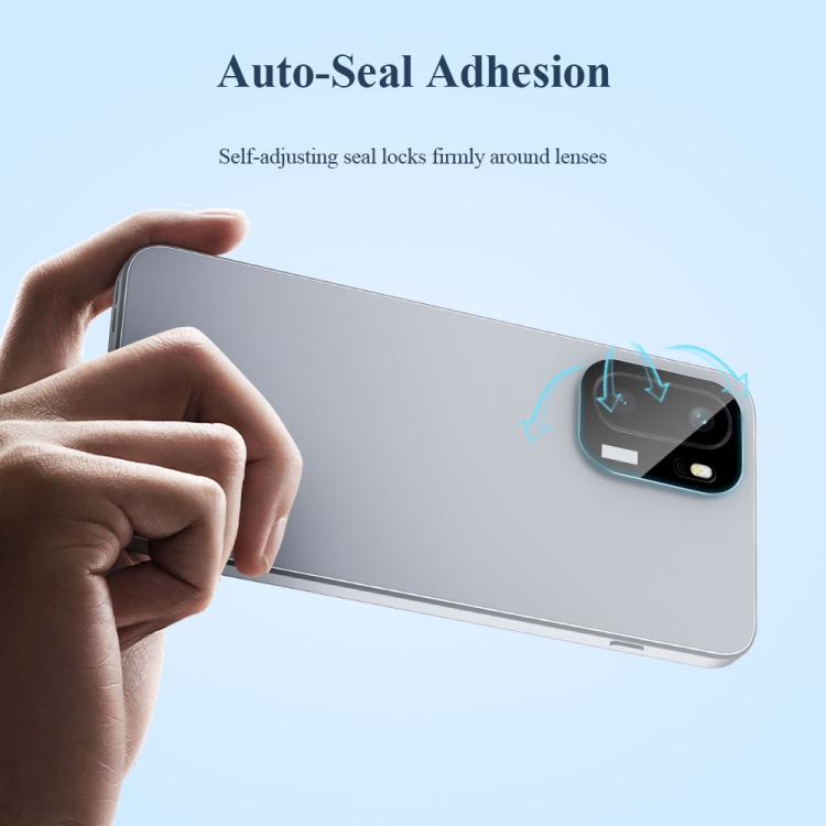 For  OnePlus Ace 6 2pcs/Set LeReach TF Series Snap Version HD Wear-Resistant Camera Lens Glass Film - Black