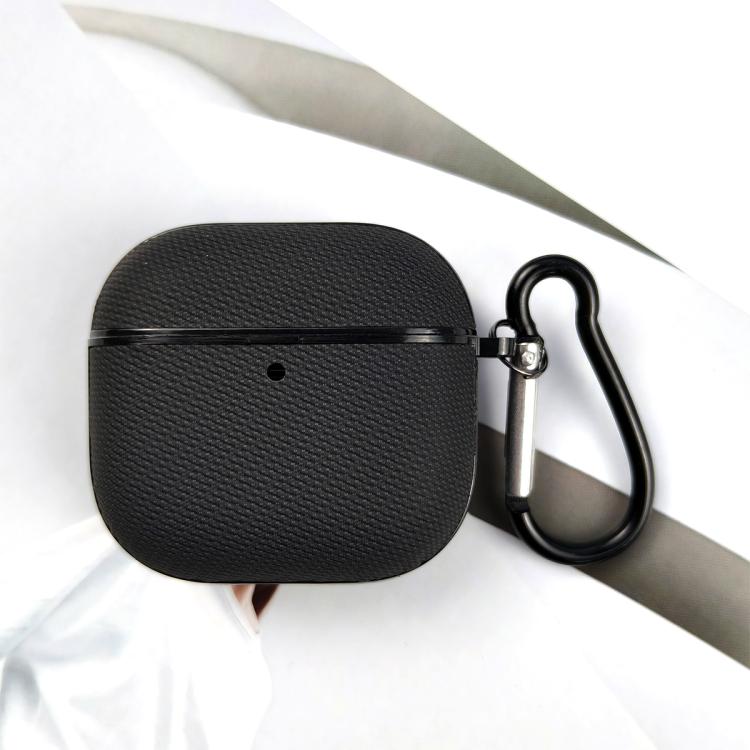 For AirPods 4 Technical Fabric Double Strand Leather Earphone Protective Case