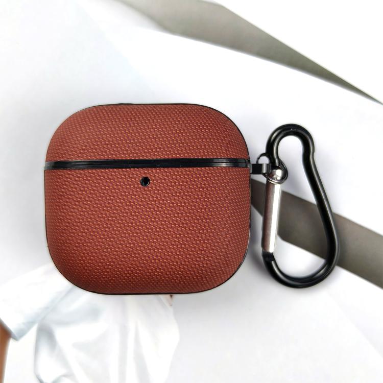 For AirPods 4 Technical Fabric Double Strand Leather Earphone Protective Case