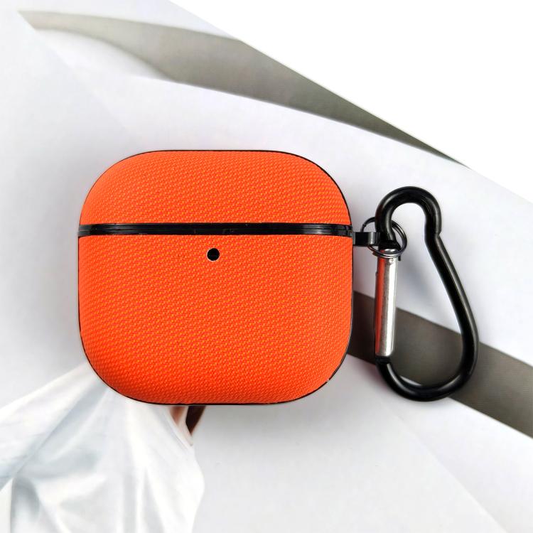 For AirPods 4 Technical Fabric Double Strand Leather Earphone Protective Case