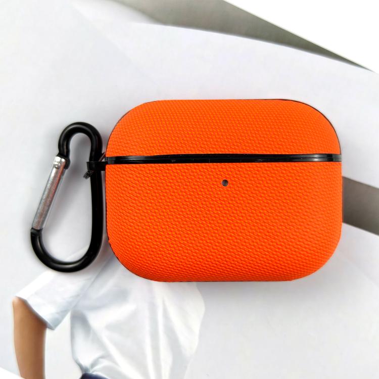 For AirPods Pro 2 Technical Fabric Double Strand Leather Earphone Protective Case