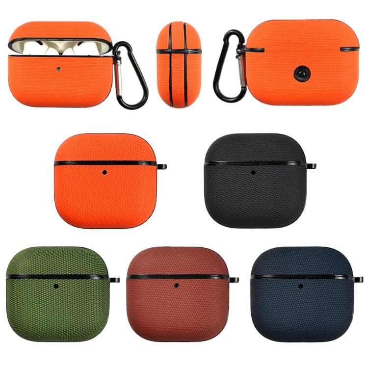 For AirPods Pro 3 Technical Fabric Double Strand Leather Earphone Protective Case