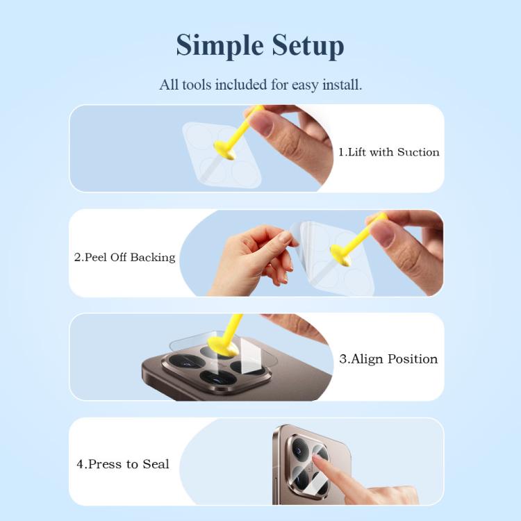 For  Xiaomi 15T 5G 2pcs/Set LeReach TF Series AirGlass Version HD Wear-Resistant Camera Lens Glass Film