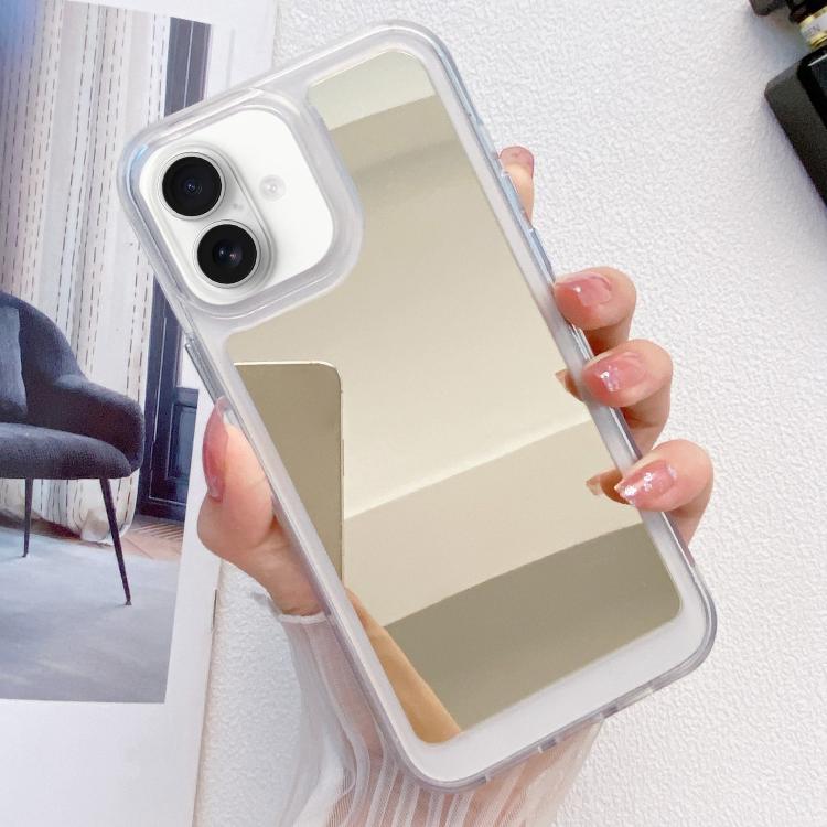 For iPhone 16 Mirror TPU Phone Case