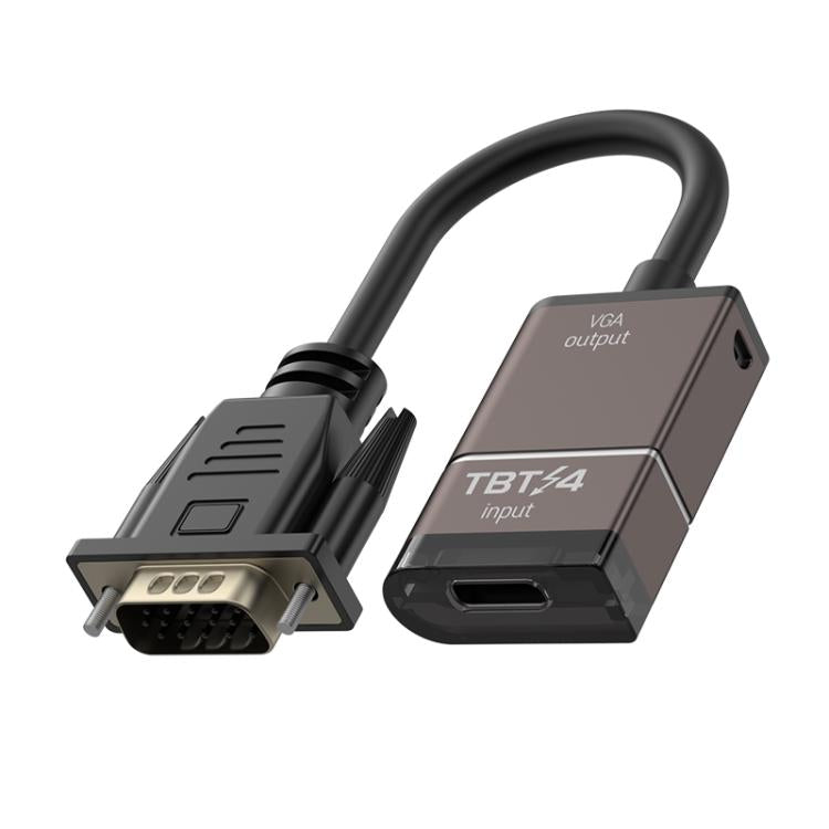 USB-C / Type-C Female To VGA Male Converter - Grey