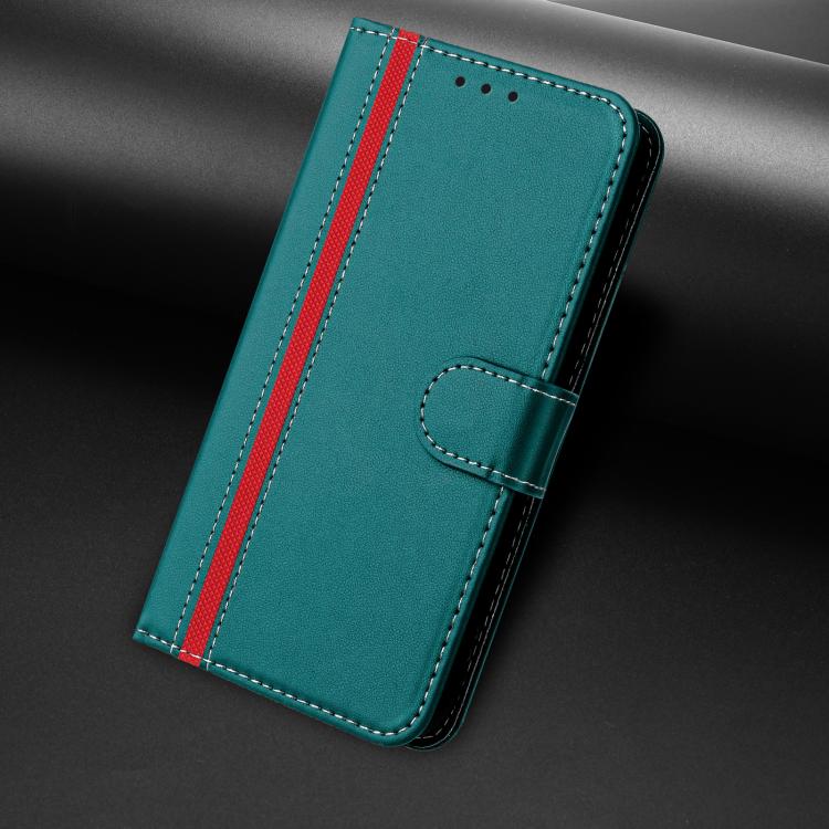 For iPhone 16 Pro Color Block Card Slots Vegan Leather Phone Case