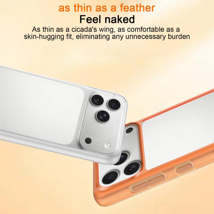 For iPhone 17 Pro Max Frosted Slim Heat Dissipation Frame Shockproof PC Phone Case