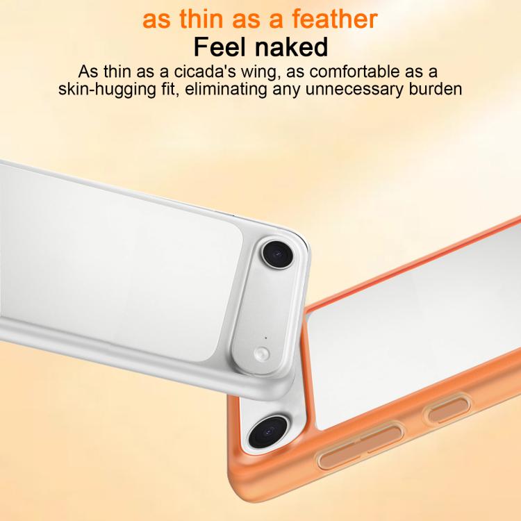 For iPhone Air Frosted Slim Heat Dissipation Frame Shockproof PC Phone Case