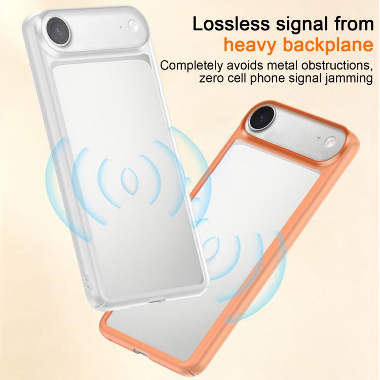 For iPhone Air Frosted Slim Heat Dissipation Frame Shockproof PC Phone Case
