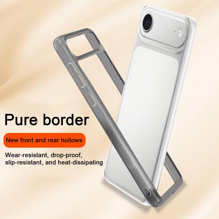 For iPhone Air Frosted Slim Heat Dissipation Frame Shockproof PC Phone Case