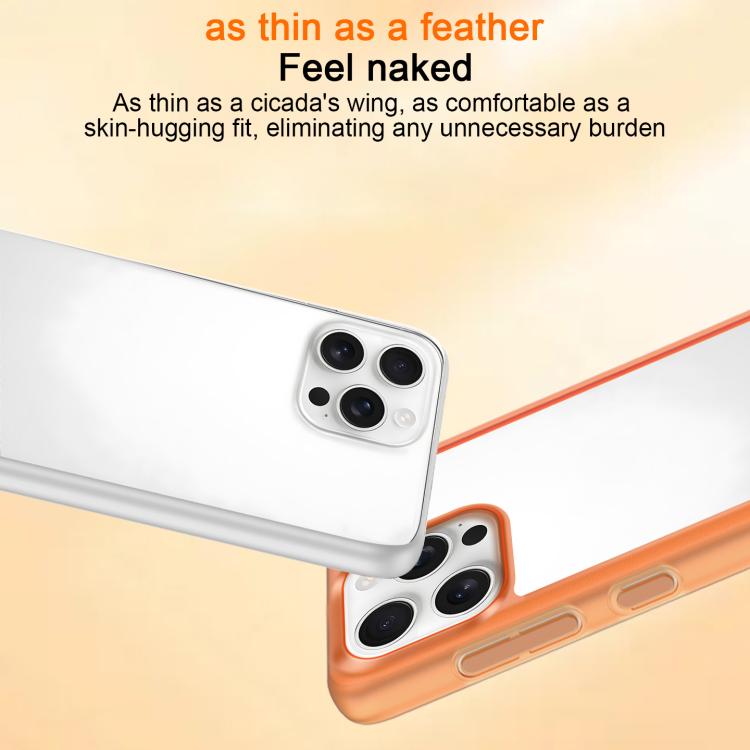 For iPhone 13 Pro Max Frosted Slim Heat Dissipation Frame Shockproof PC Phone Case