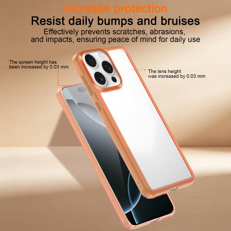 For iPhone 13 Pro Frosted Slim Heat Dissipation Frame Shockproof PC Phone Case
