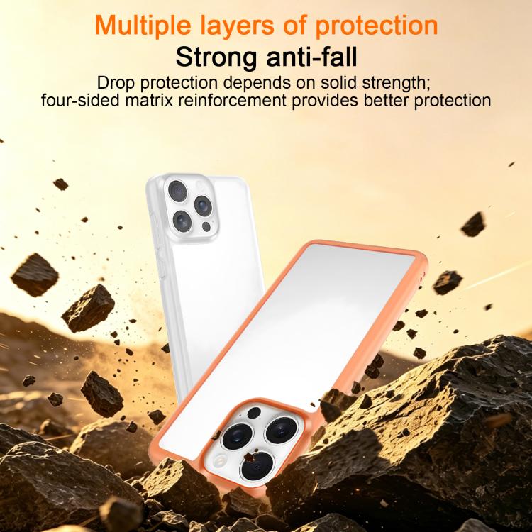 For iPhone 13 Pro Frosted Slim Heat Dissipation Frame Shockproof PC Phone Case