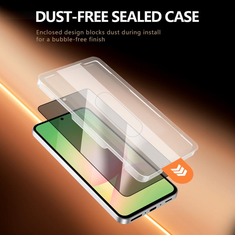 For Galaxy A55 5G LeReach CF Series Full Screen Version HD Privacy Phone Tempered Film - Black