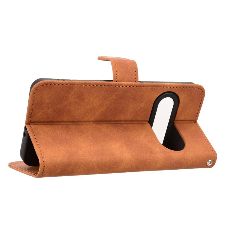For Natural AI Phone 5G Skin Feel Magnetic Flip Leather Phone Case