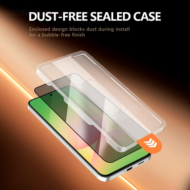 For Galaxy A37 5G 2pcs/Set LeReach CF Series Full Screen Version HD Privacy Phone Tempered Film - Black
