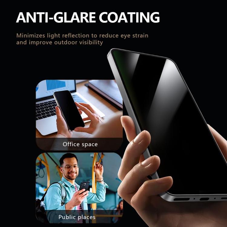 For Galaxy A36 5G 2pcs/Set LeReach CF Series Full Screen Version HD Privacy Phone Tempered Film - Black