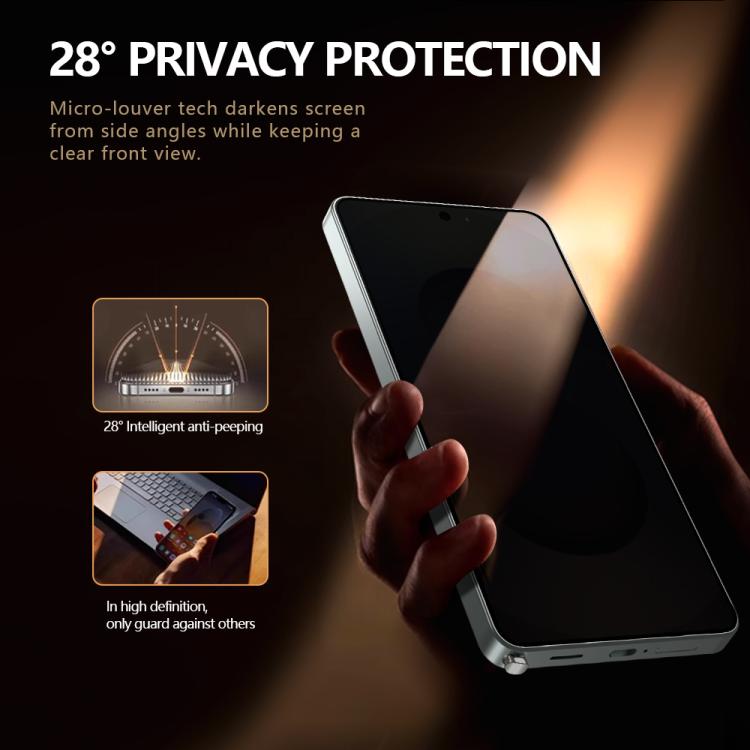 For Galaxy S26 Ultra 5G LeReach CF Series Full Screen Version HD Privacy Phone Tempered Film - Black