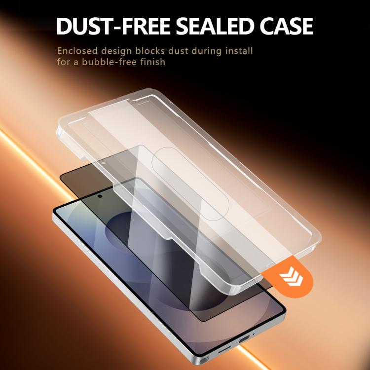 For Galaxy S25 Ultra 5G LeReach CF Series Full Screen Version HD Privacy Phone Tempered Film - Black