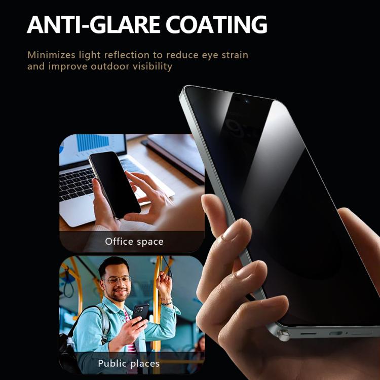 For Galaxy S26 Ultra 5G 2pcs/Set LeReach CF Series Full Screen Version HD Privacy Phone Tempered Film - Black