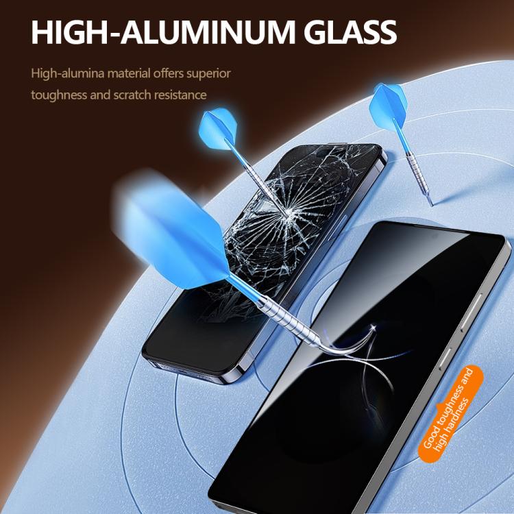 For Galaxy S25 Ultra 5G 2pcs/Set LeReach CF Series Full Screen Version HD Privacy Phone Tempered Film - Black