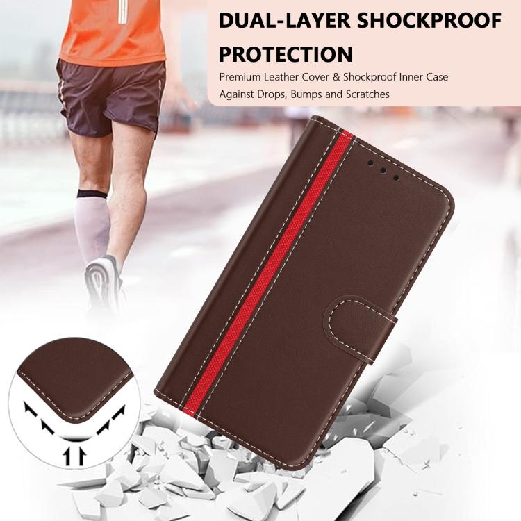 For Google Pixel 9a Color Block Card Slots Vegan Leather Phone Case
