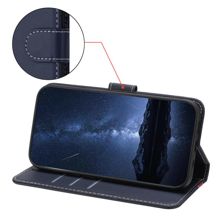 For Honor Magic6 Pro Color Block Card Slots Vegan Leather Phone Case