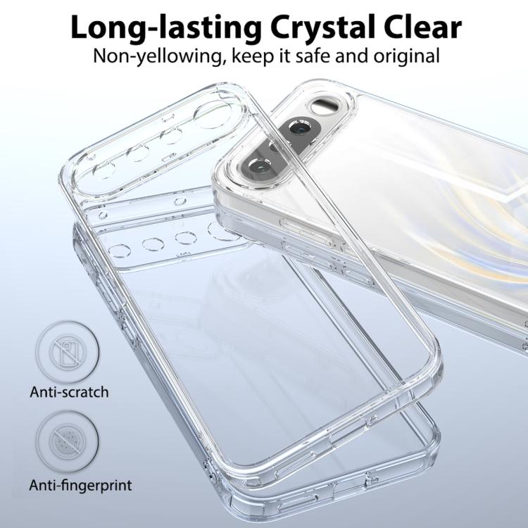 For Realme 16 5G Scratchproof Acrylic TPU Phone Case - Transparent