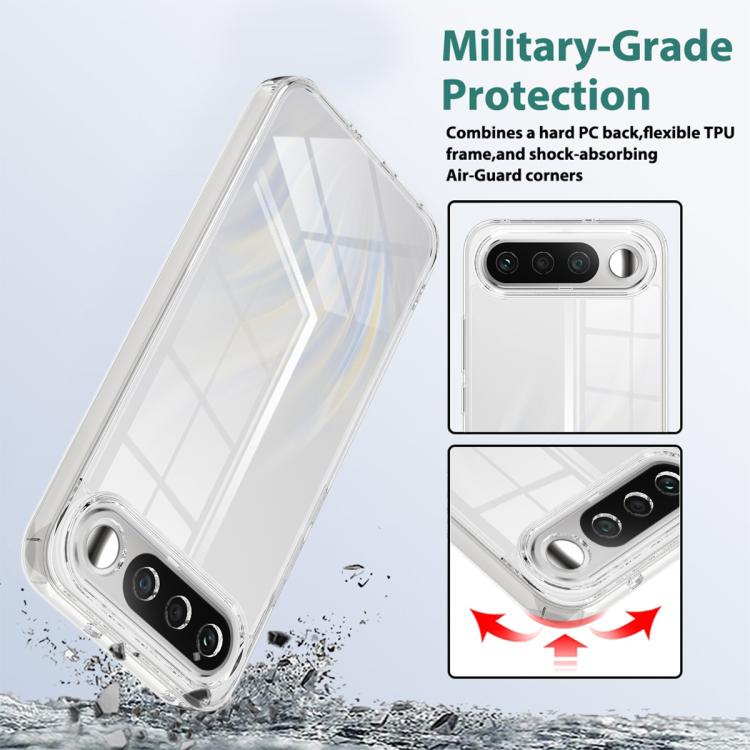 For Realme 16 5G Scratchproof Acrylic TPU Phone Case - Transparent